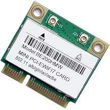 Wireless BE200 Half Mini PCIe Network Card | 5.8 Gbps with Bluetooth 5.4 Support | HMC WLAN Replacement Part BE200.HMWG Wi-Fi Card BE200HMW