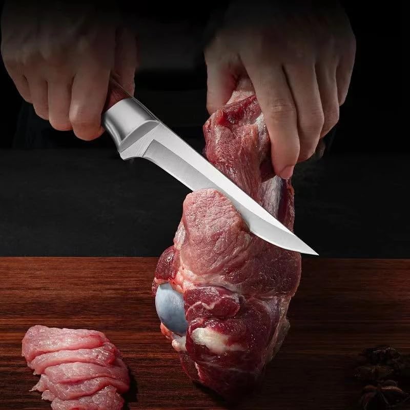 Meat Cleaver,Cleaver Knife, Boning Knives Meat Cutting Butcher Cleaver Carving Knife Stainless Steel Sharp Slicing Chef Utility Kitchen Knives(03)