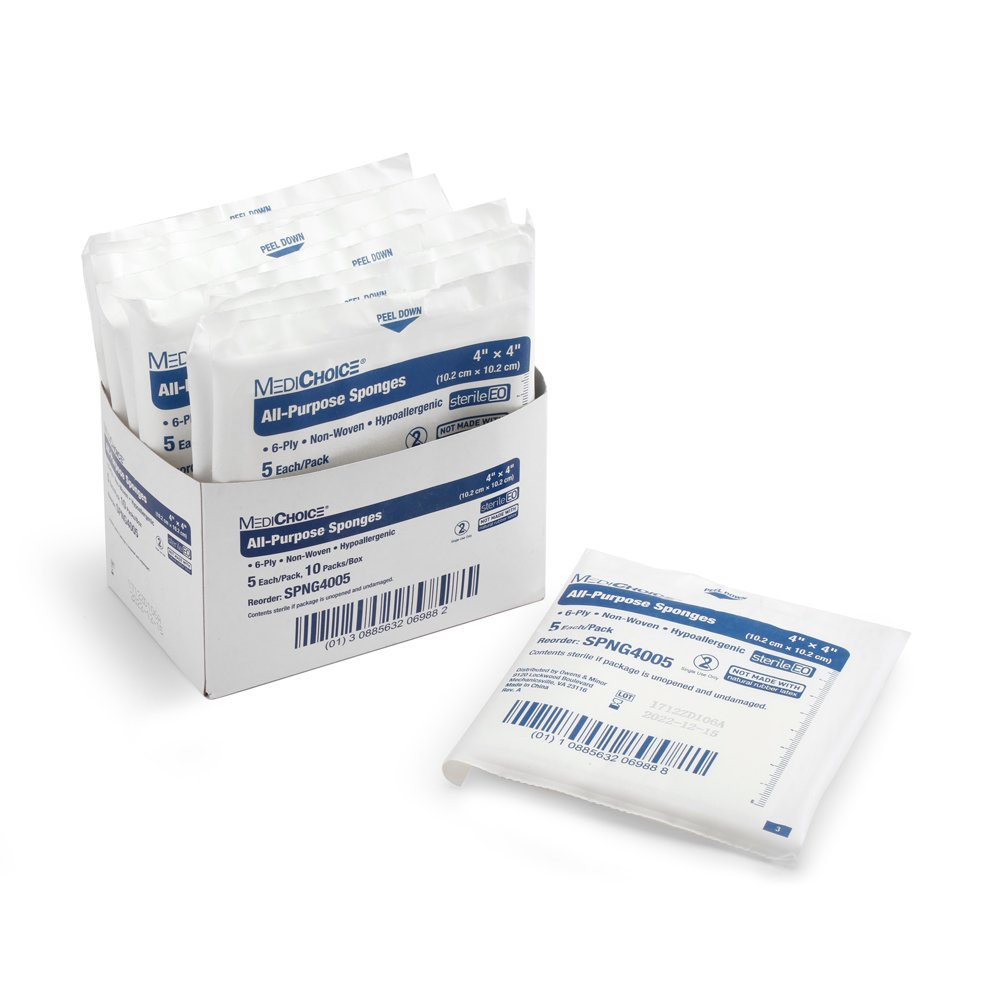 Amazon.com: MediChoice All-Purpose Sponge, Non-Woven, Sterile