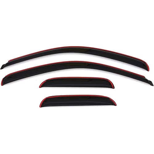 Auto Ventshade [AVS] In-Channel Rain Guards For 2007-2013 Chevrolet/GMC Silverado/Sierra 1500; 2007-2014 Silverado/Sierra 2500 HD & 3500 HD Extended Cab | Window Vent Visors, 4 pcs. - Smoke | 194040