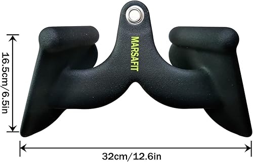 Vista 20 de Gimnasio en casa, fitness, remo, barra en V, polea en V, accesorio para máquina de cable, barra de bíceps, tríceps lat, barra de tracción trasera