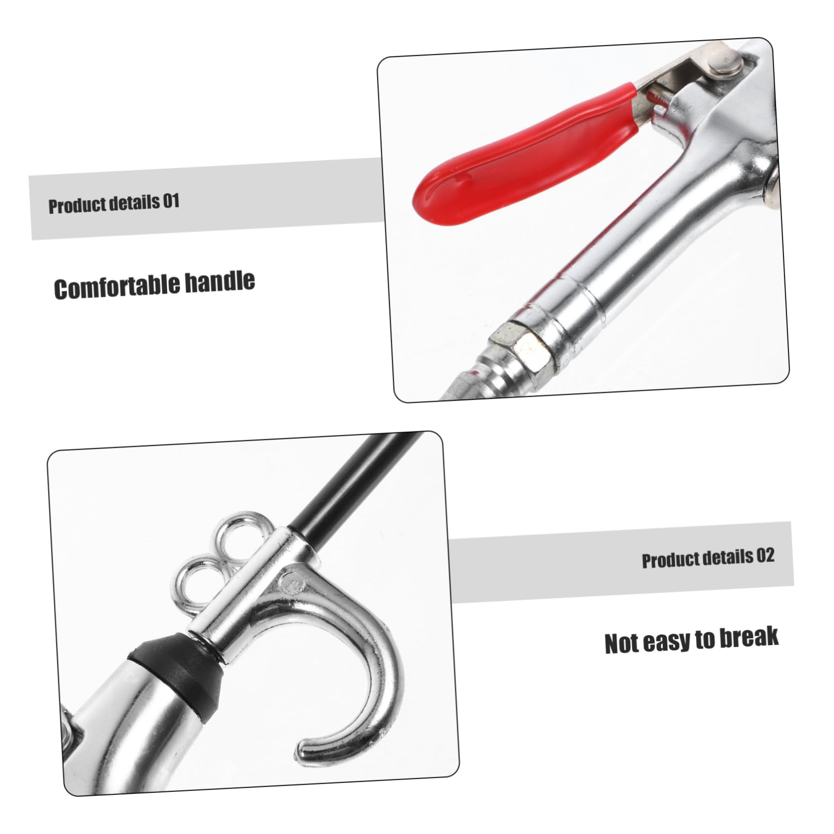 Gatuida 5pezzi Compressore Aria Professionale Con Ugello Per Soffiaggio Accessorio Per Pulizia Interni Auto e Altro Alta Pressione Sicurezza Antiscottatura Flusso Aria Potente