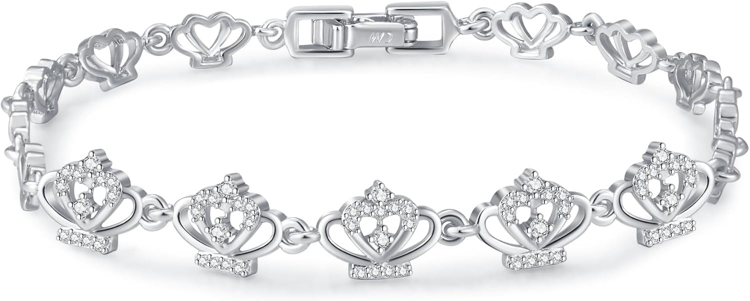 Bracelets For Women, Gold Plated & Silver Tone Heart Jewelry, Perfect for Christmas, Valentine's Day, Birthdays