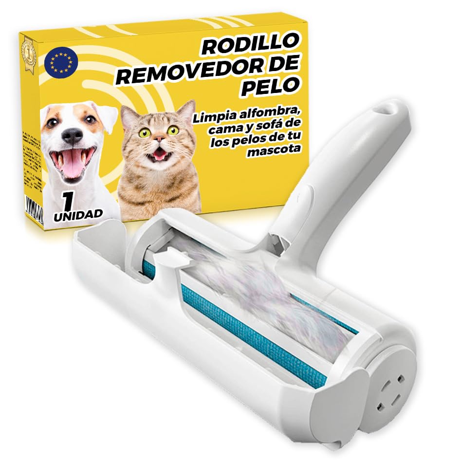 Quita Pelos Mascota - Cepillo Para Gatos - Accesorios para Perros y Gatos - Atrapa pelos Mascotas - Cepillo Pelo Perro y Gato - Recoge los Pelos de Tus Mascotas - Cepillo Para Perros Pelo Corto.