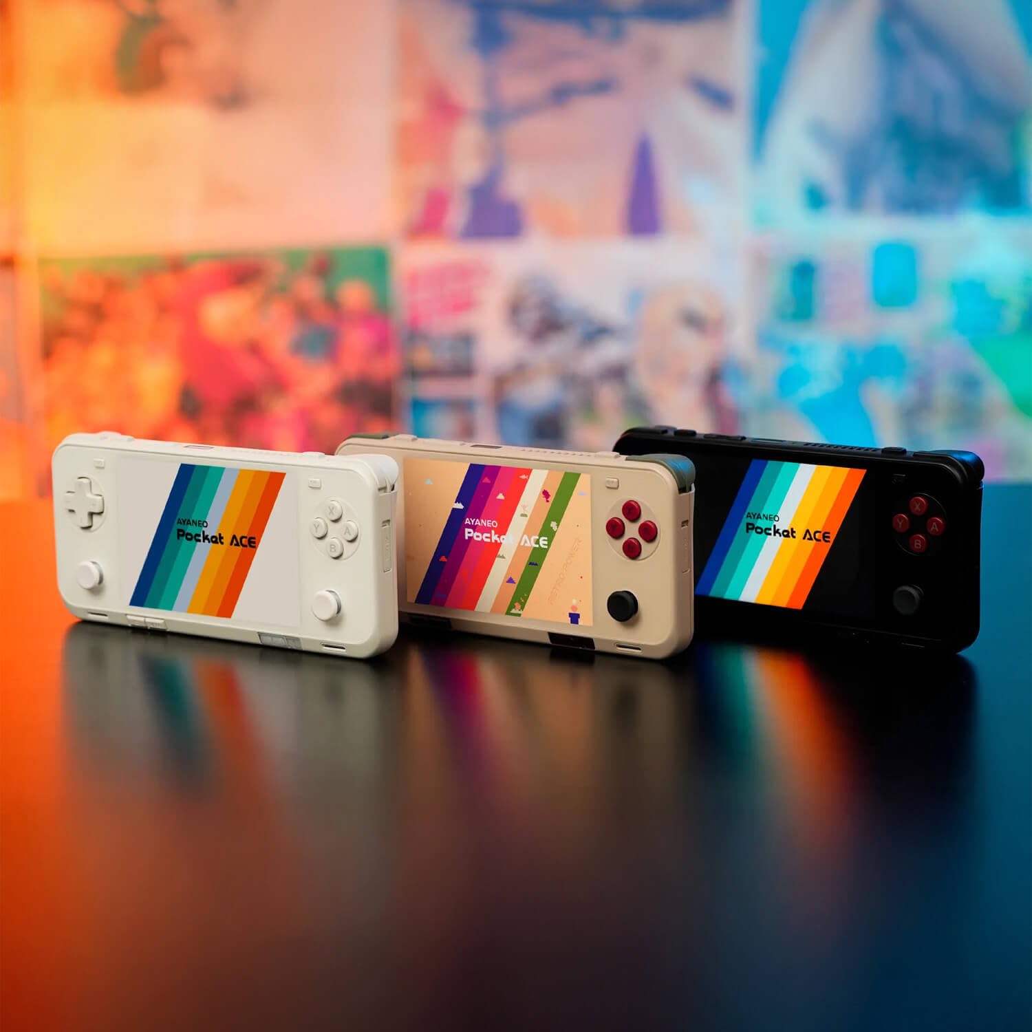 AYANEO Pocket ACE: Ręczna konsola do gier z 4,5-calowym wyświetlaczem IPS, 16 GB RAM, 512 GB pamięci, Wi-Fi 7, Bluetooth 5.3, Snapdragon G3x Gen 2, Android 13, bateria 6000 mAh