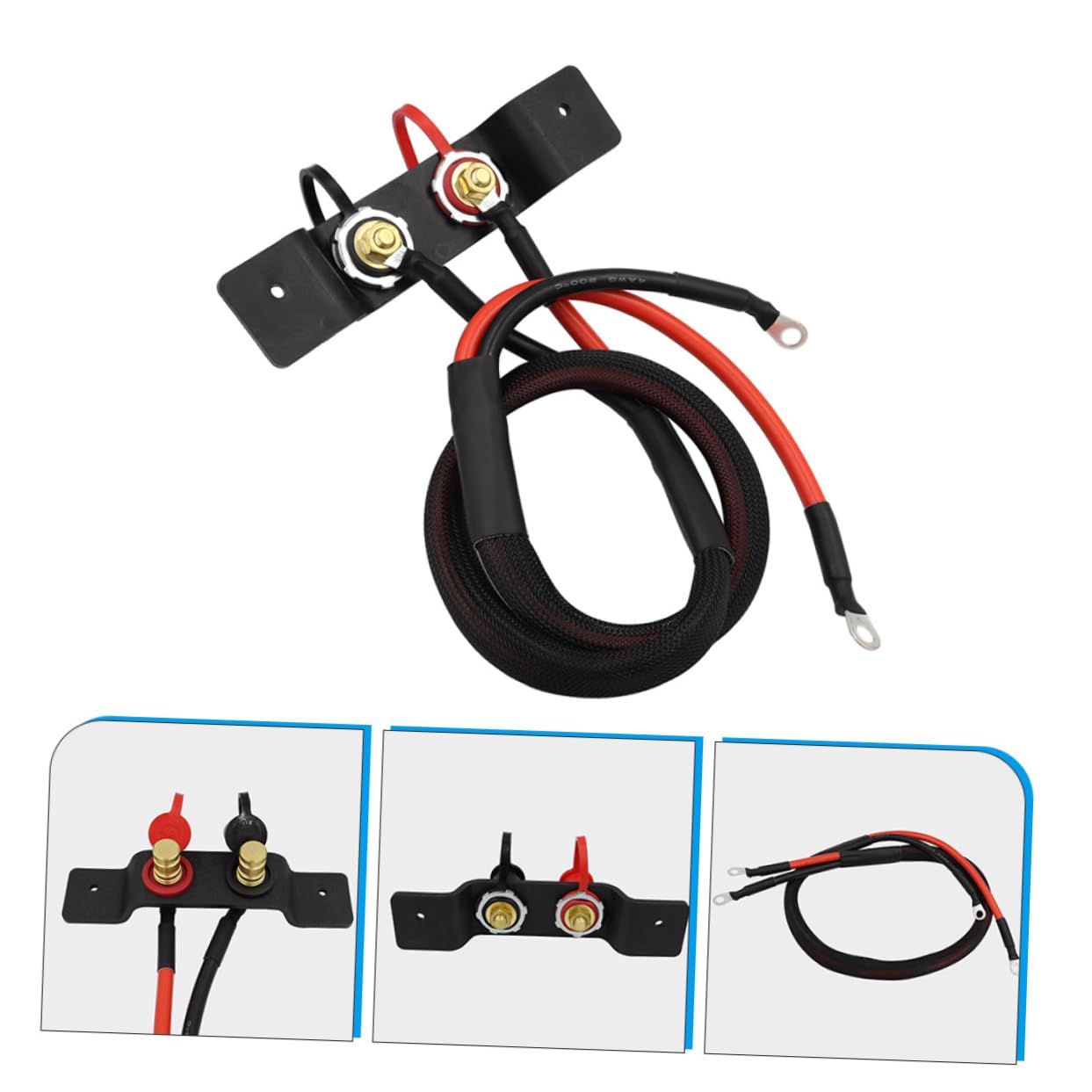Câble de Démarrage Haute Tension 2-4 Places Kit de Relocalisation Batterie 0,7 Cm X3 Étanche Saisonnière Usage Tout-usage Vtt Utilitaire Compatible Modèle X3
