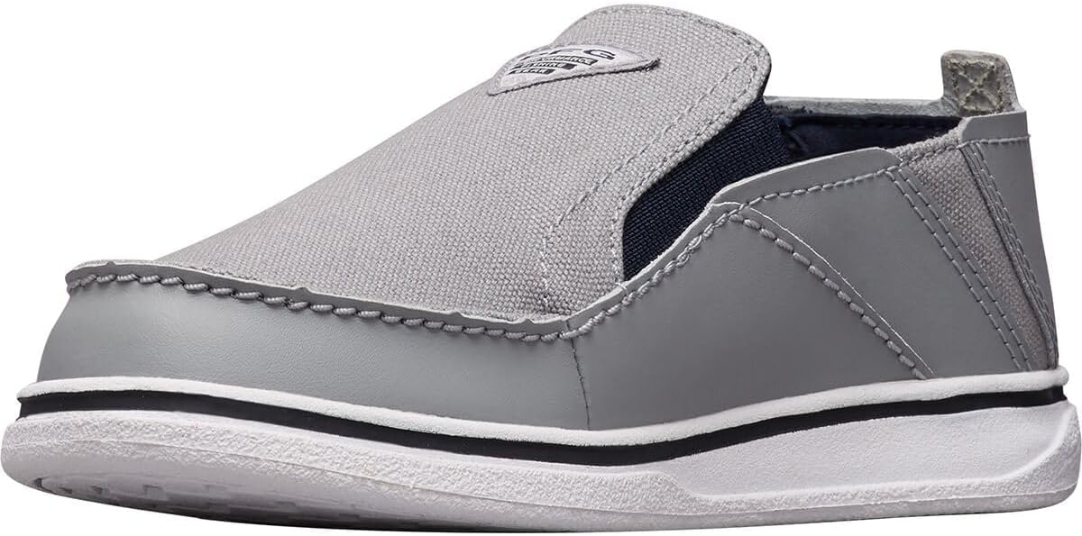 Columbia Unisex-Child Bahama PFG Boat Shoe - Canvas & Leather Slip-On, Non-Marking Sole