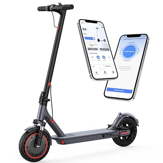 VOLPAM Electric Scooter, 350W/500W Powerful Motor, 8.5"/10" Solid Tires, 19/22Mph, 28/21/12 Miles Range,Dual Braking