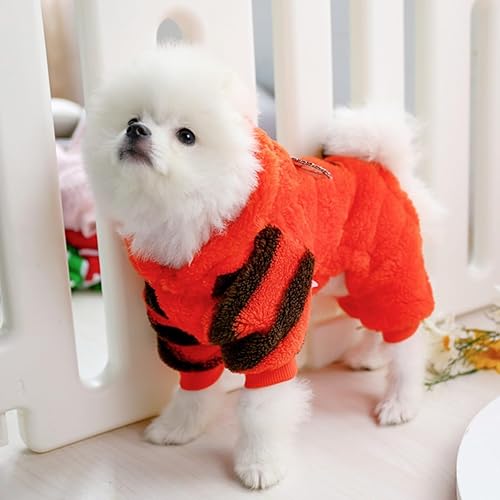 Miniatura 5 de Chaqueta de invierno para perro, ropa para perro, gato, cachorro, chaqueta de forro polar suave, abrigo de invierno con capucha para perro y