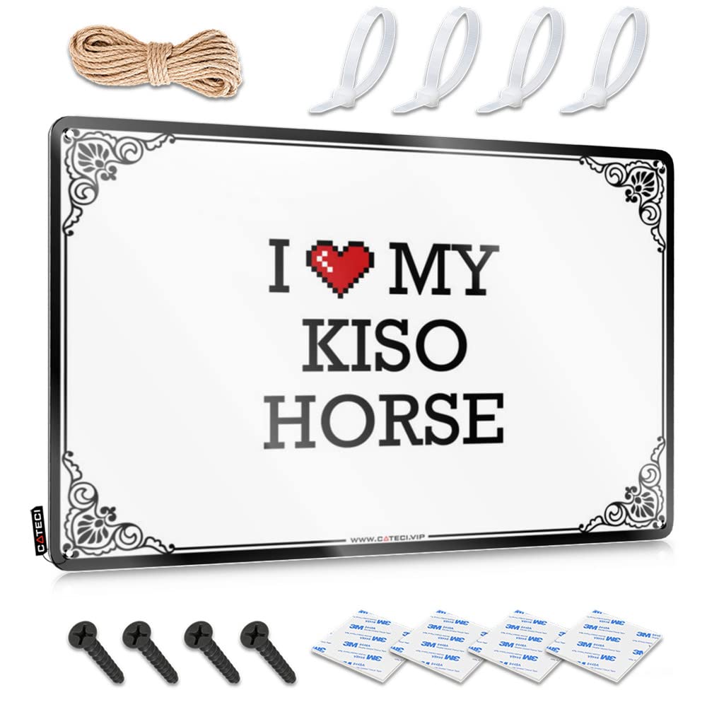 Tin Metal Sign Personalized Wall Decor | I Love My Kiso Horse Humor For Road Home(30X40CM)