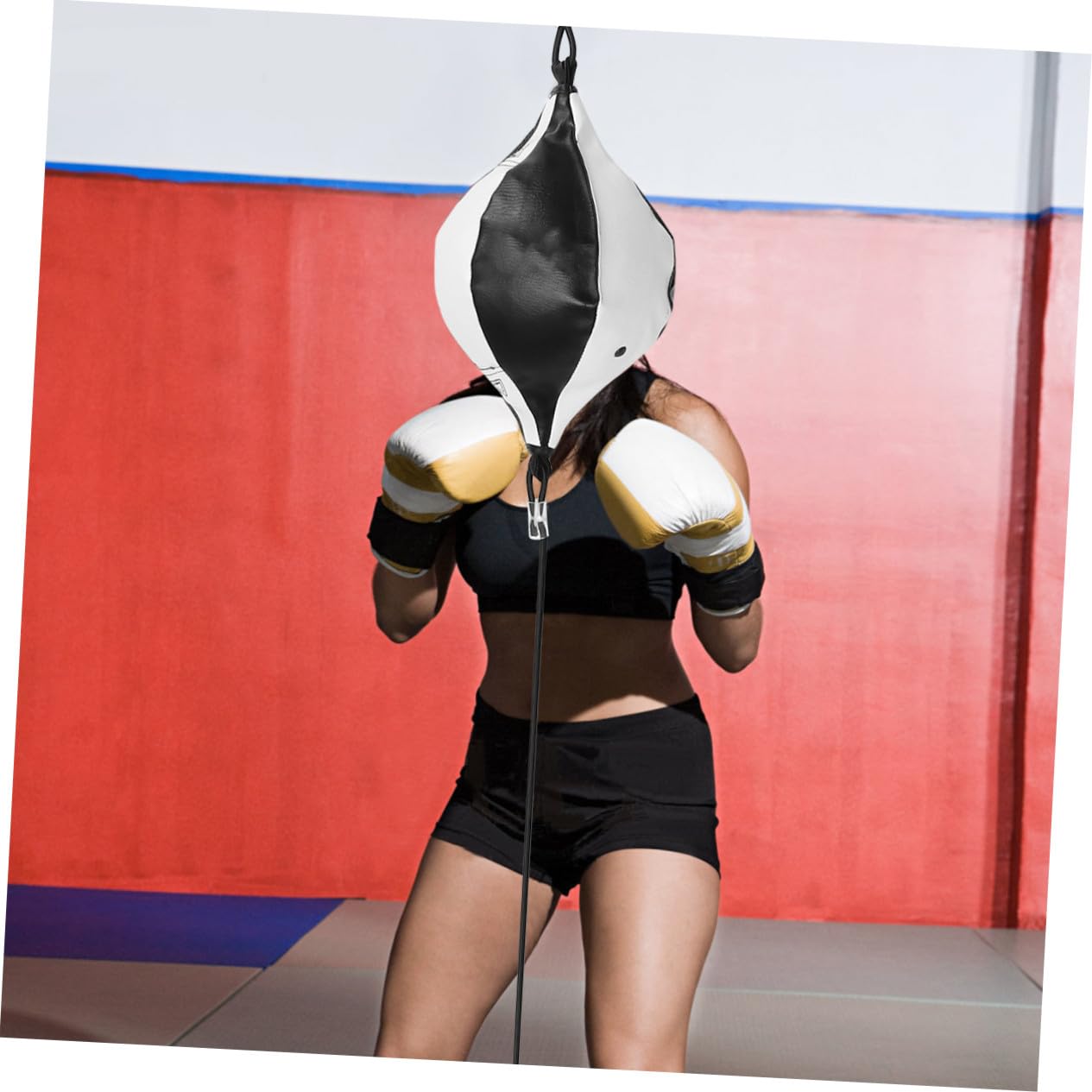 BESPORTBLE Reaktionsball Boxen Training Mit Doppelendball Set Inkl. Inflator Und Haken Für Reflex- Und Geschwindigkeitstraining Im Heim- Und Fitnessbereich