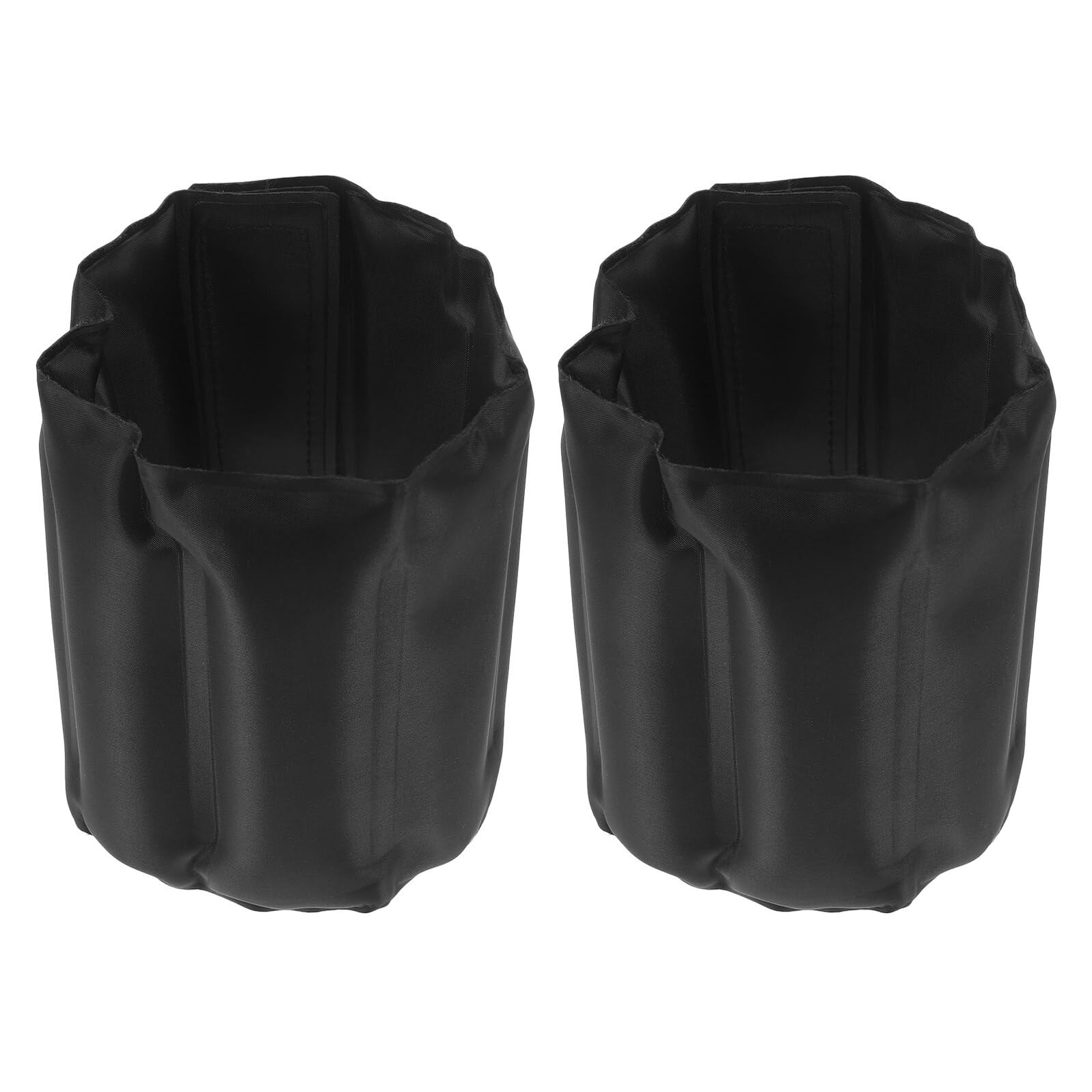Housse Isotherme pour Bouteilles de Vin 2pcs en Polyester Noir
