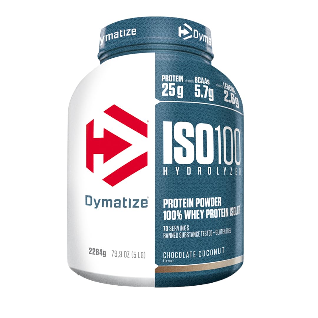 ISO 100 Hydrolyzed Chocolate Coconut 2264g - Whey Protein Hydrolysat + Isolat Powder