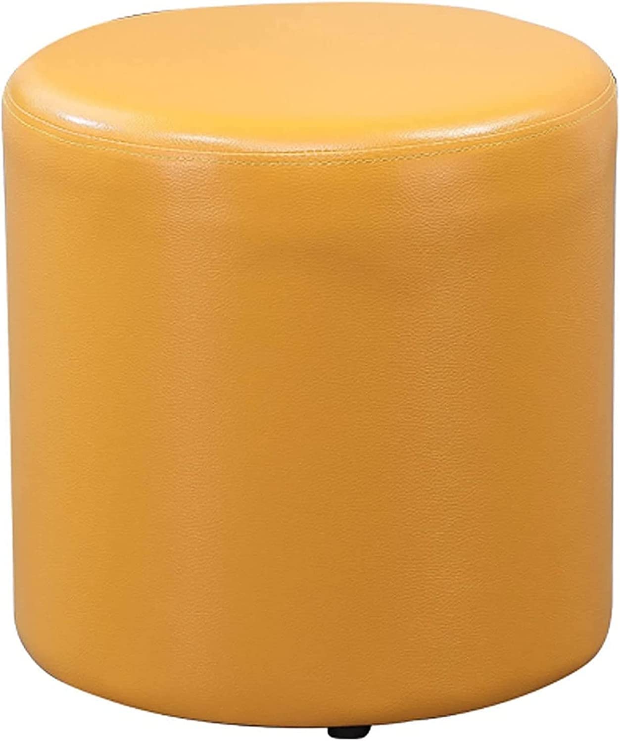 Tabourets ronds sous le bureau repose-pieds de salon en similicuir chic