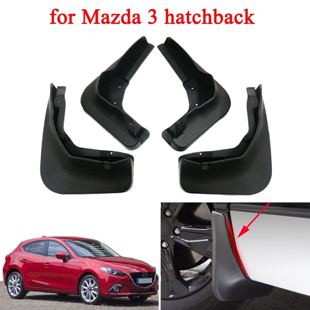 Becquet Lèvre Avant LOWUAGFJG Pour Mazda 3 Hatchback 2012-2024 - Lame Séparateur Diffuseur Aérodynamique