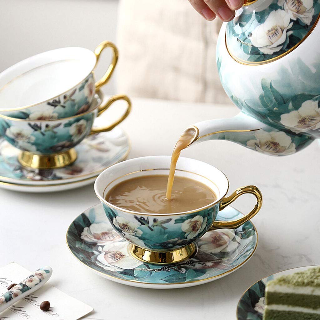 Filiżanka do kawy zestaw filiżanek do kawy porcelana kostna popołudniowa herbata zestaw do herbaty pełny zestaw domowy zestaw do kawy pudełko na prezent kubki do herbaty i kawy