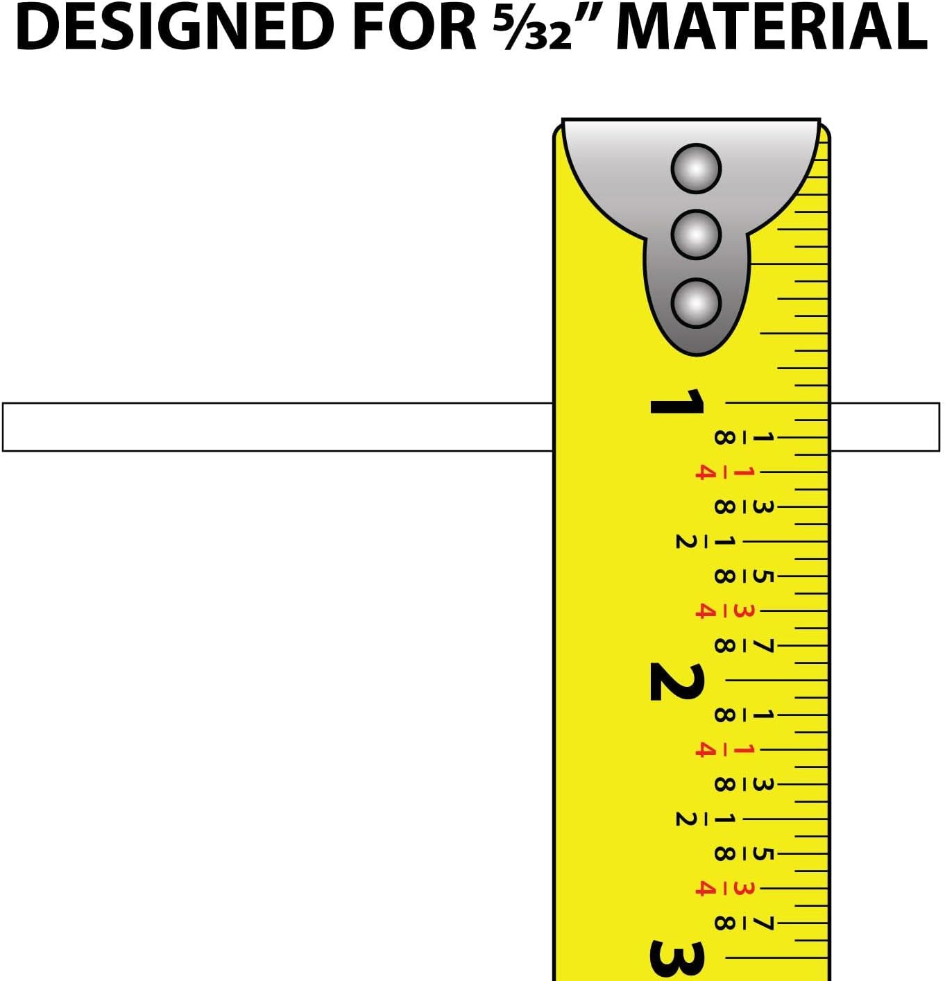 Outwater Plastic H Channel Fits Material 1/8 Inch Thick Clear Butyrate Divider Moulding 36 Inch Length (Pack of 4)
