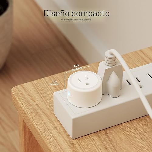 Miniatura 3 de GHome Smart Enchufe, enchufes WiFi inteligentes funcionan con Alexa y Google Home, toma inteligente con temporizador y control remoto por APP, solo
