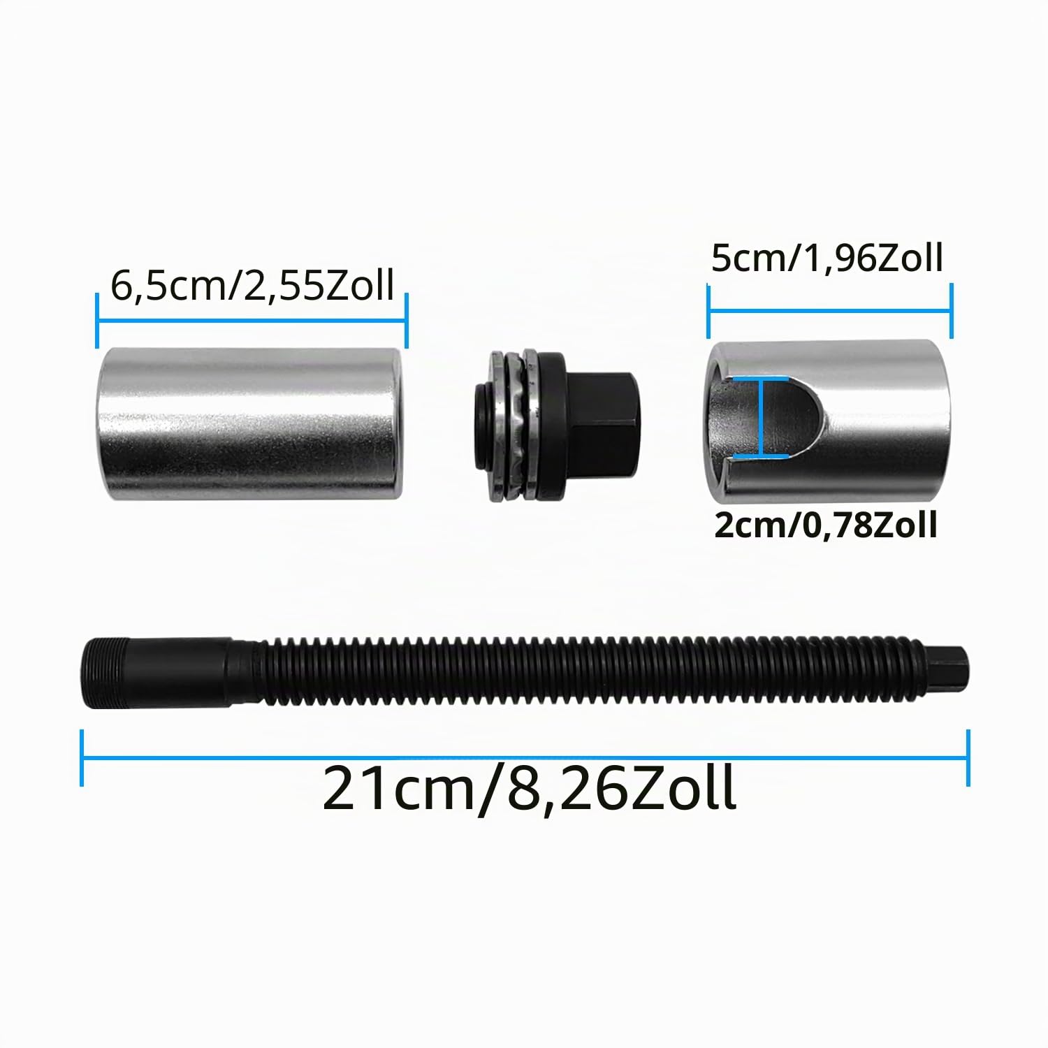 ZKTOOL Diesel Injektor Abzieher Kraftstoffeinspritzdüsen Ausbau- und Installationswerkzeuge Kompatibel mit Ford EcoBlue 2.0T TDCI OEM 303-1690 303-1690-01