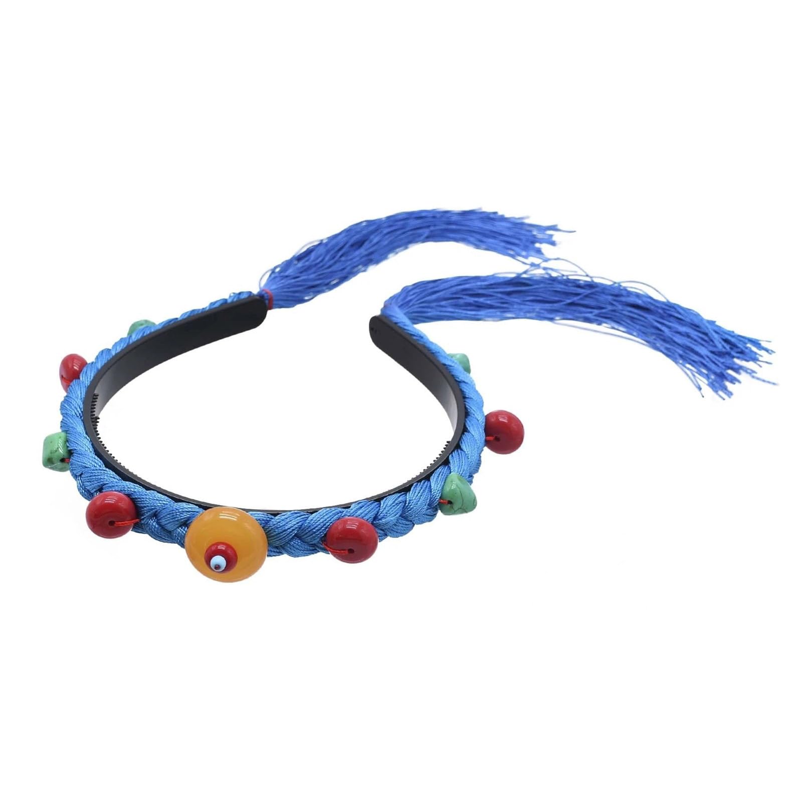 Fentency Chinese Tibetan Ethnic Handmade Hairband Women Creative Delicate Simulation Wigs Braids Shape Headpieces