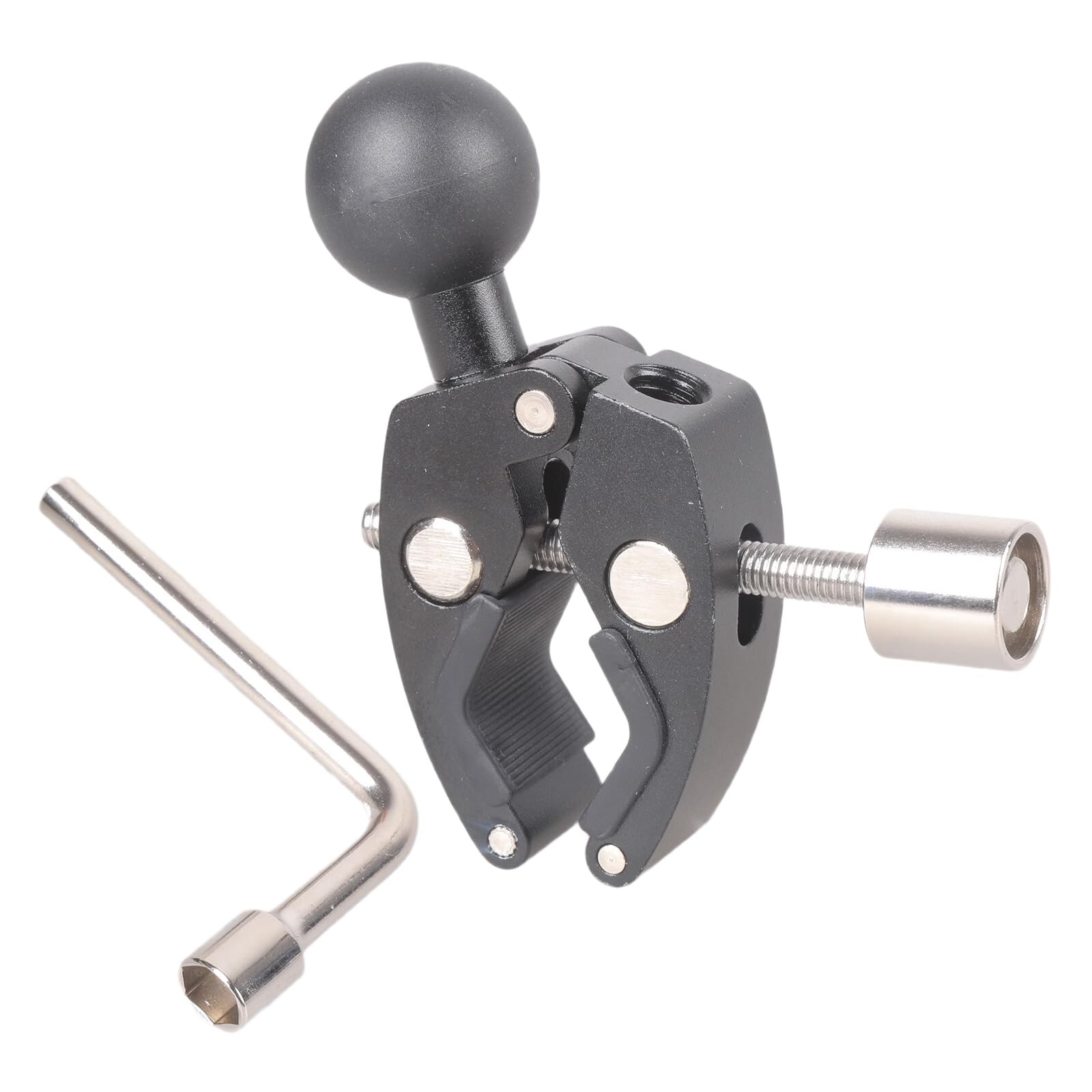 Hogtnd Anti Theft Handle Non Slip 25Mm 1" Ball Mount Clamp For Secure Attachment To Various 15-55Mm Diameter Handlebar Clamp