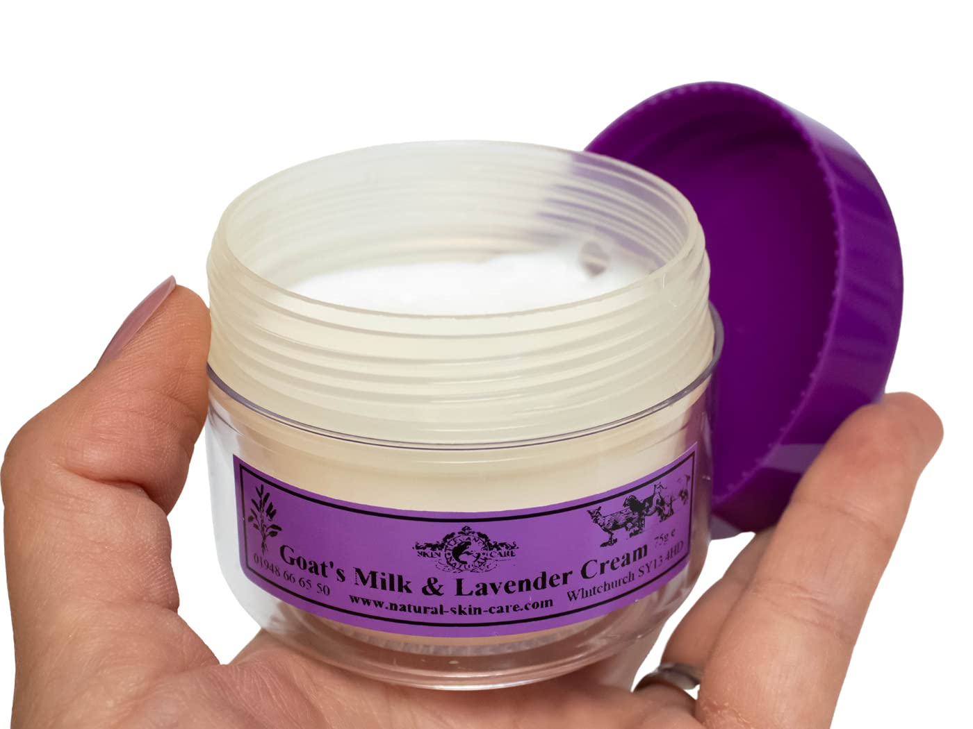 Goats Milk and Lavender Moisturising Cream 75g by Elegance Natural Skin Care