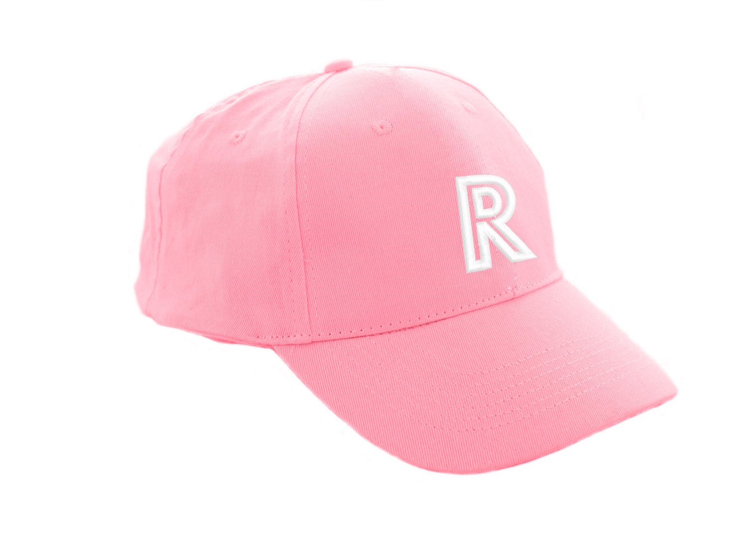Mfaz Morefaz Ltd Boys R Baseball Cap Pink Girl Children A-Z Lette Summe Sun Hat Protection Child Kids Hat Sport (R)