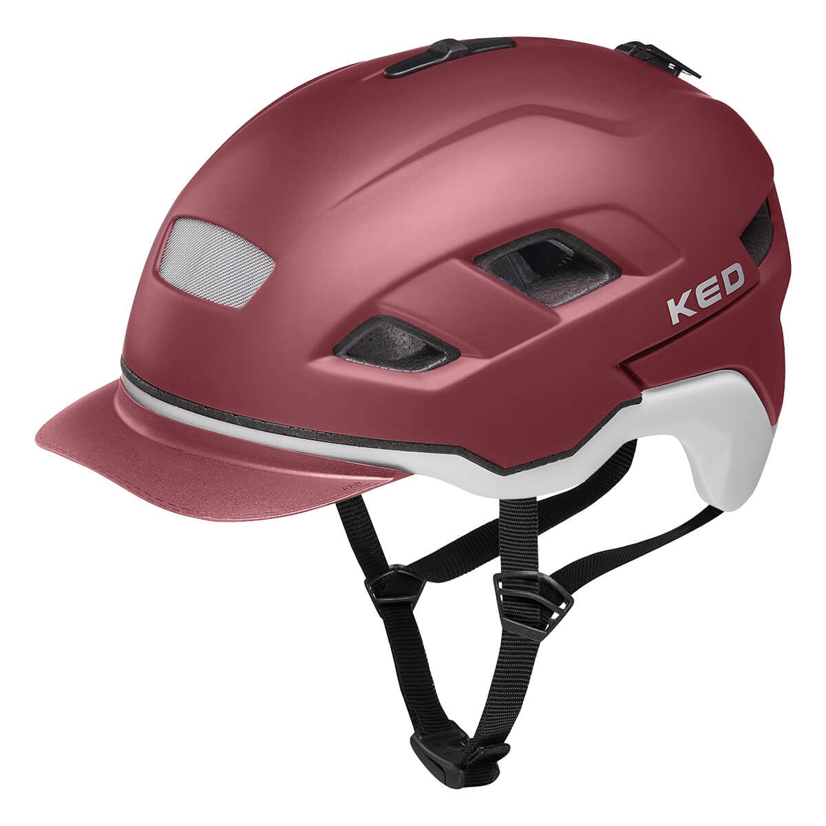 KED Helmet Berlin Fahrradhelm/E-Bike/Mountainbike/VTC Erwachsene, Unisex,  Merlot ash matt, L 56  61 cm : Amazon.de: Sport & Freizeit
