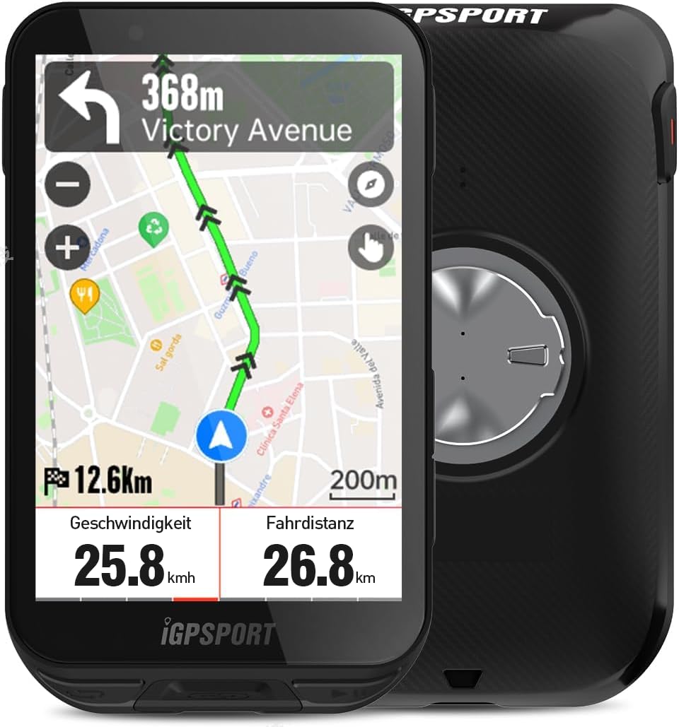 iGPSPORT Fahrradcomputer Kabellos iGS800, wasserdichte Farbbildschirm, Fahrradtacho, Bluetooth ANT+GPS 5.0 MAP-Navigation Zahlreichen Funktionen Tacho Fahrrad Navi Kabellos Zubehör