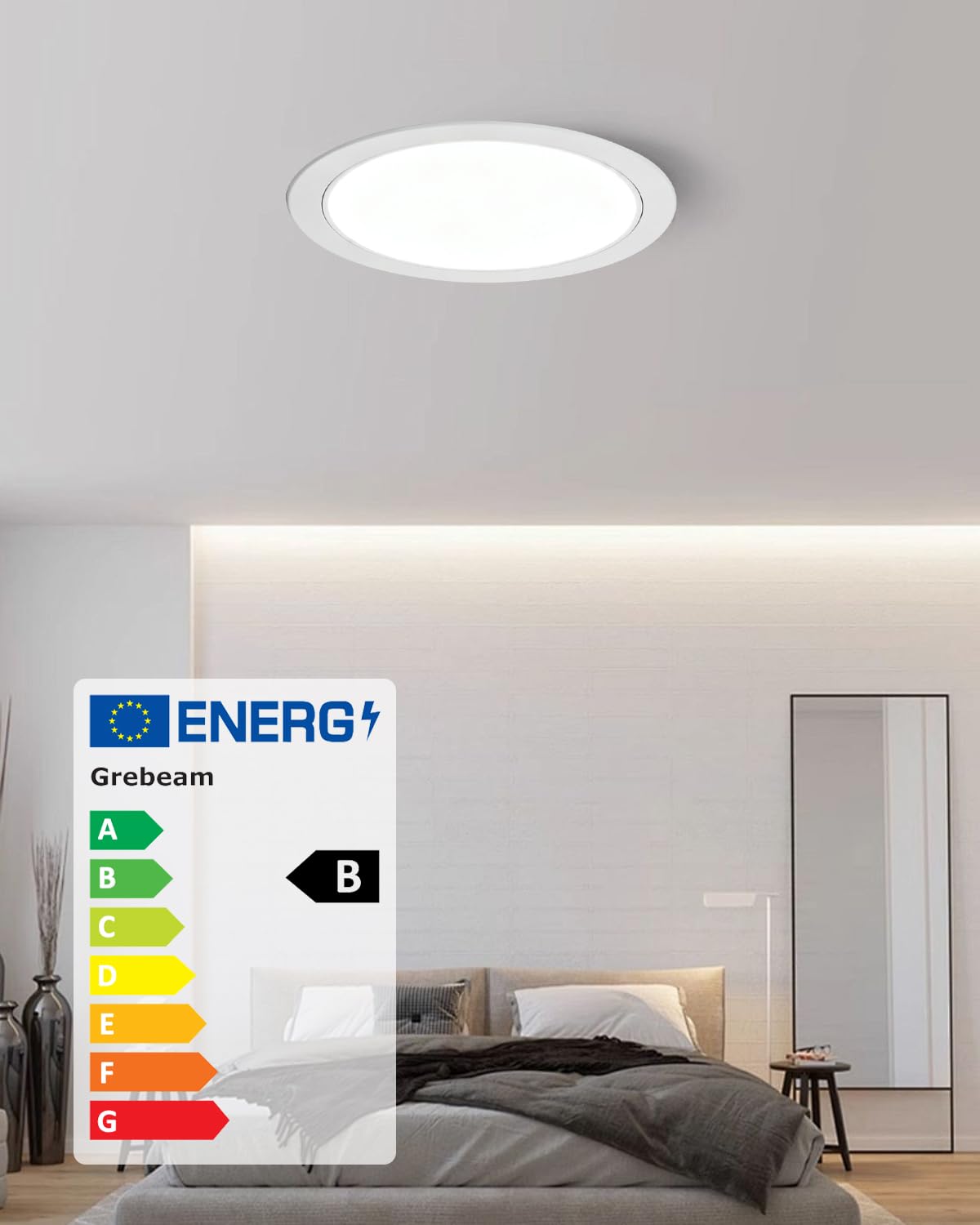 pack 2 Downlight LED Techo Empotrable 36W (360W) Slim, Panel Redondo Empotrado, Placa Extraplana 5000 lúmenes, Corte techo 253-263mm, Luz Seleccionable 3000K-4000K-6000K (3CCT)