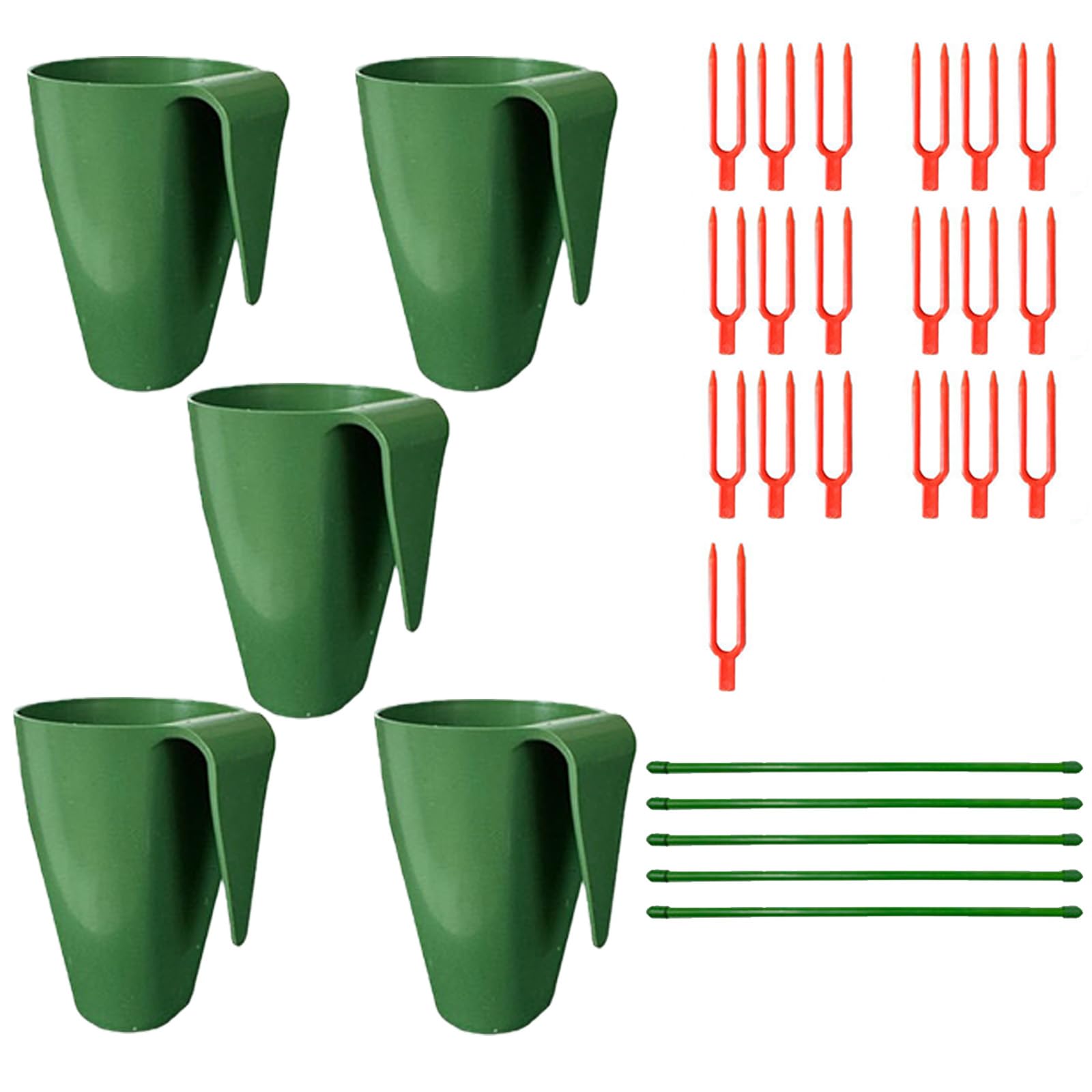 Linvimia Food Grade Propagation Cups Including Runner Forks and Breathable Structure for Efficient Strawberry Cultivation Rooting Plant Cups