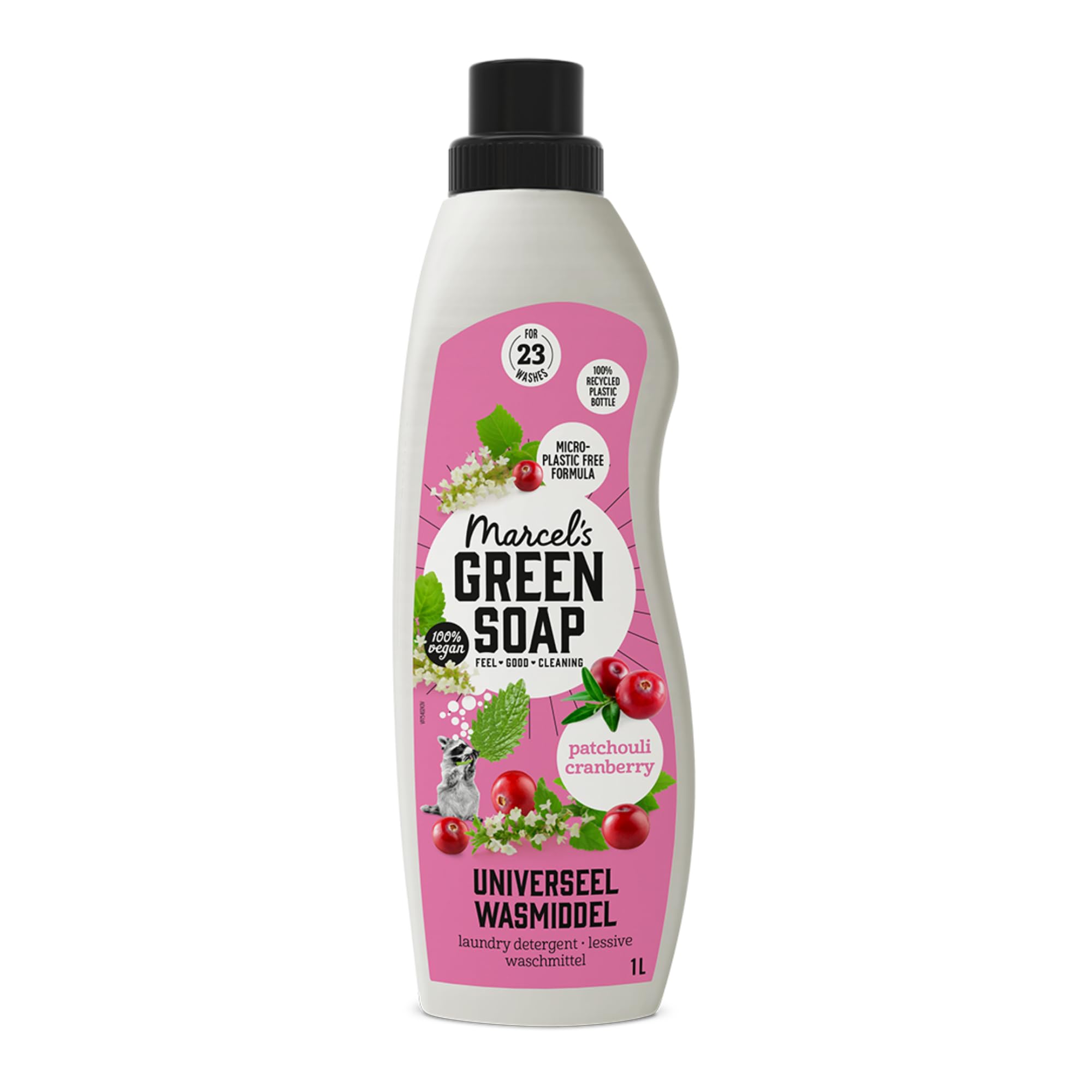 Marcel's Green Soap Laundry Liquid Patchouli & Cranberry