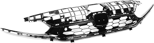 Miniatura 2 de FREEMOTOR802 Parrilla superior delantera compatible con Honda Civic Sedan 2022-2024 de 4 puertas, estilo Si, pintada negro brillante, ABS Honeycomb