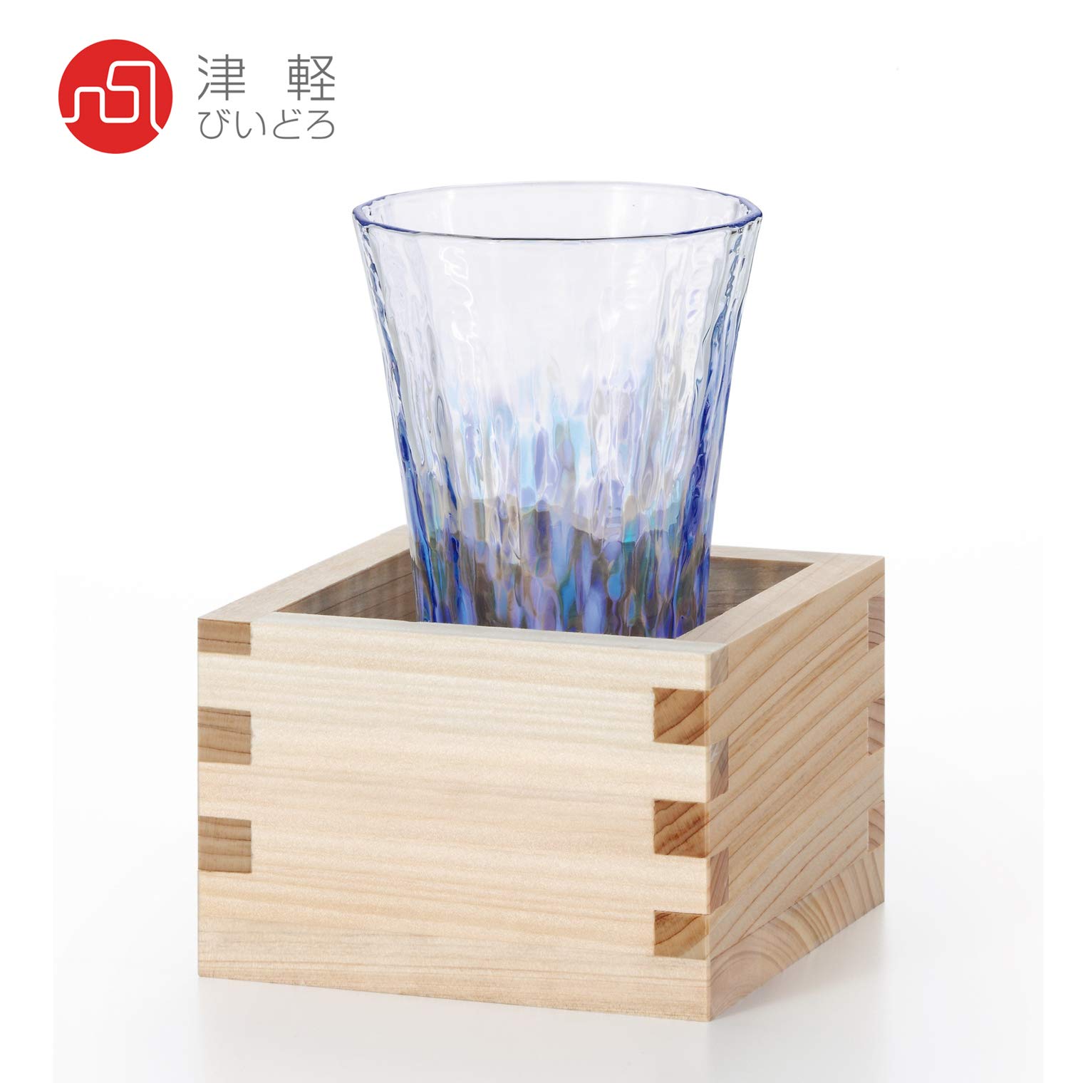 Tsugaru Bidoro Verre à saké japonais fabriqué au Japon (Katakuri)