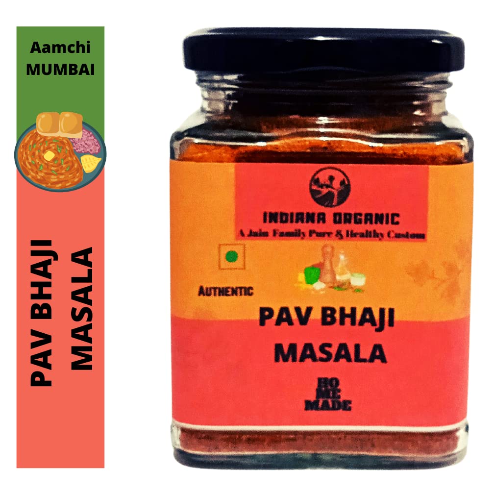 Indiana Organic Pav Bhaji Masala Powder | Authentic Aamchi Mumbai - 150 Gram | No onion & garlic | Freshly ground packed on order (B08VH8XTTV) Amazon Price History, Amazon Price Tracker