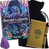HUNTGIRL GIFTS Beyond Lemuria Oracle Cards Set by Izzy Ivy. Atlantis and Alien Themed Deck with...