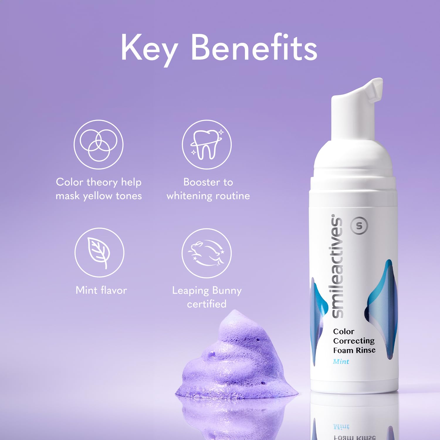 Amazon.com : Smileactives Purple Color Correcting Foam – Teeth