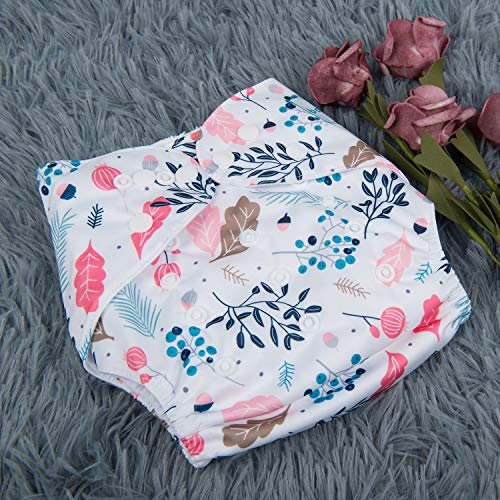 image for Babygoal Baby Cloth Diapers, One Size Reusable Washable Pocket Nappy, 