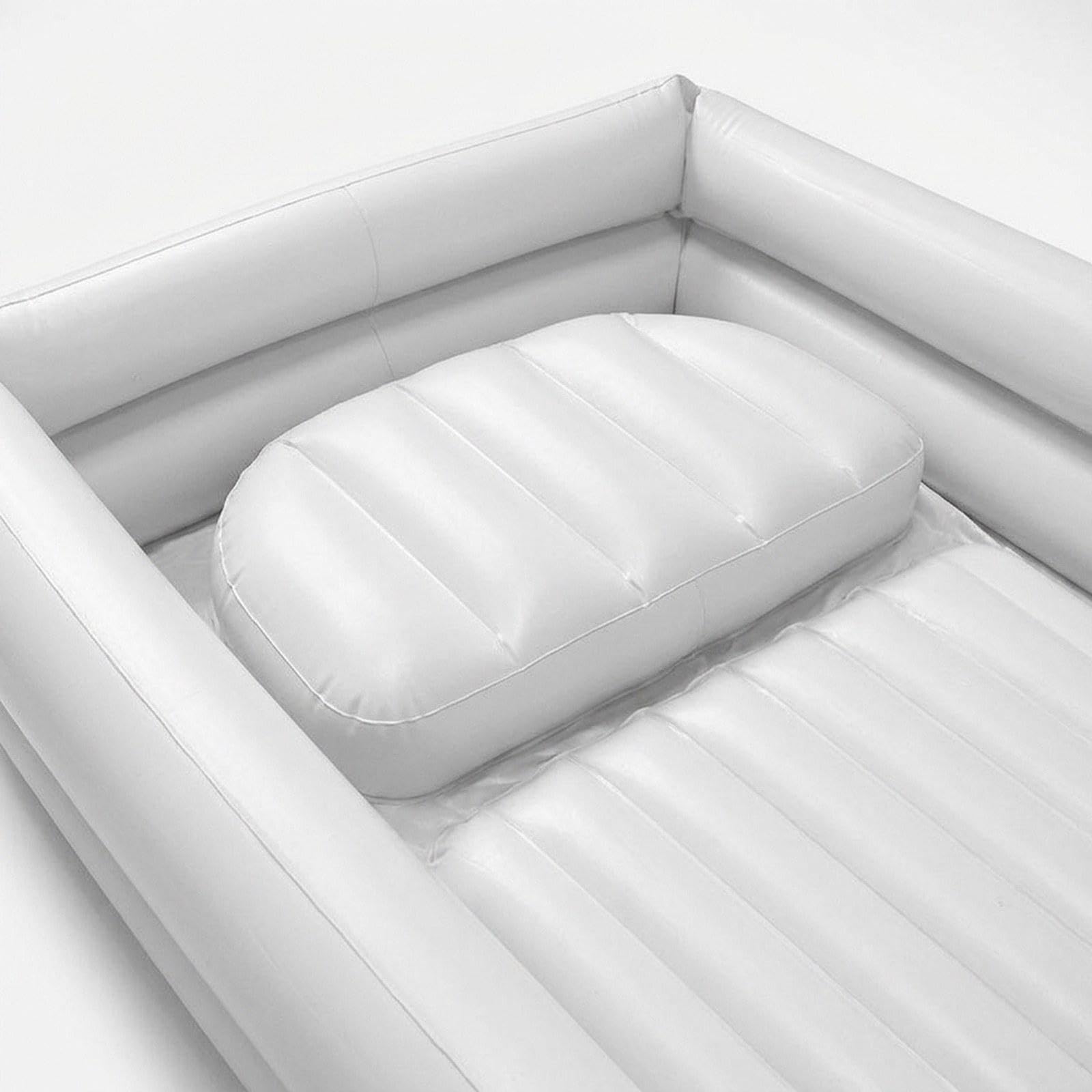 predolo Bañera inflable, bañera ducha PVC junto a la cama, hielo resistente y hidromasaje para la recuperación, Blanco