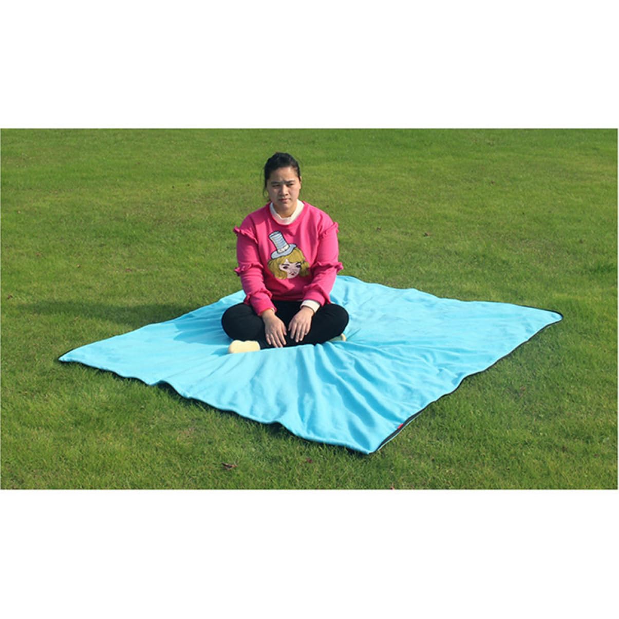 POPETPOP Saco de Dormir al Aire Libre Acampar Saco Dormir campingas Saco Cama Saco dormilocos Saco de Dormir Bolso al Aire Libre portátil Saco de Dormir para Clima Fresco Blue