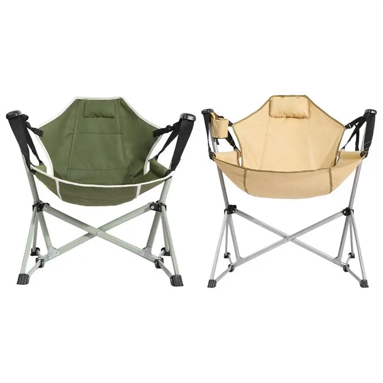 Silla De Pesca Sedia da campeggio Sedia a dondolo for il tempo libero Sedia a dondolo pieghevole con schienale alto Sedia a dondolo da campeggio Sedie oscillanti da giardino Sedia pieghevole Para Pes