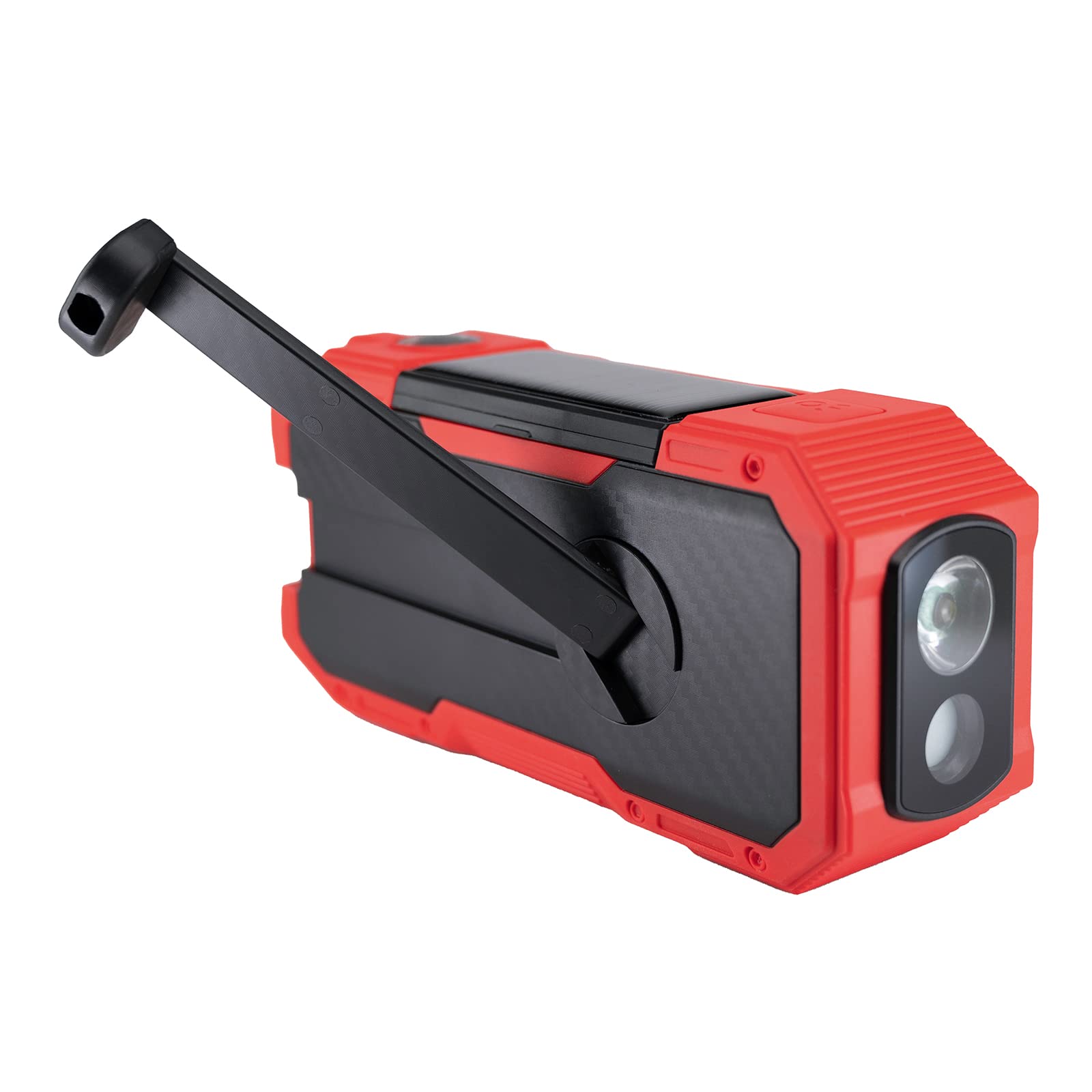 Albrecht DR 112, tragbares DAB+/UKW Outdoor Kurbelradio, 27911, SOS-Notruf, Taschenlampe, Solarmodul, PowerBank, IPX5 Wasserschutz
