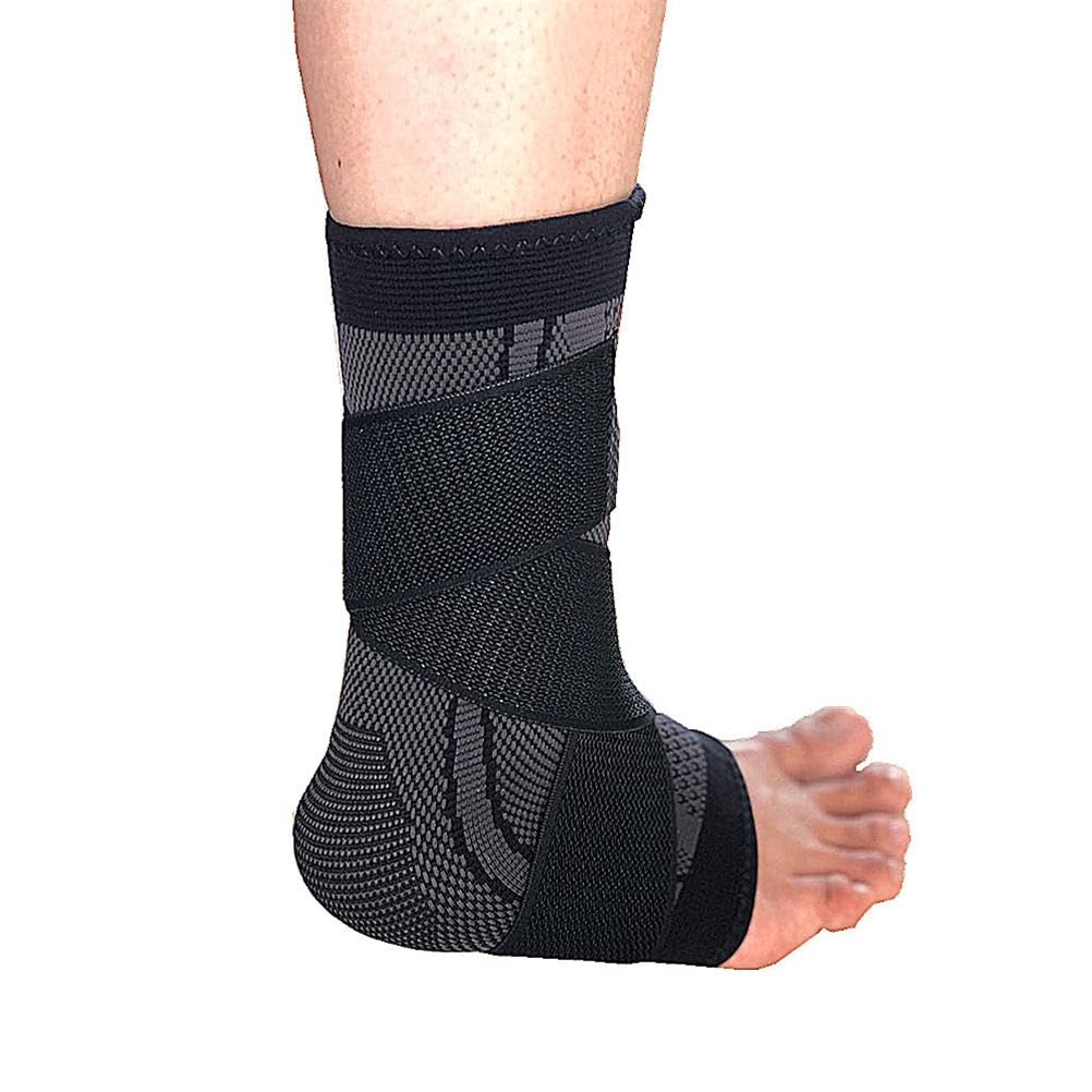 Genérico Tobillera Ajustable con Correas Ajustables, para Deporte y Caminar a Diario, Modelo CJDW888 (Black)