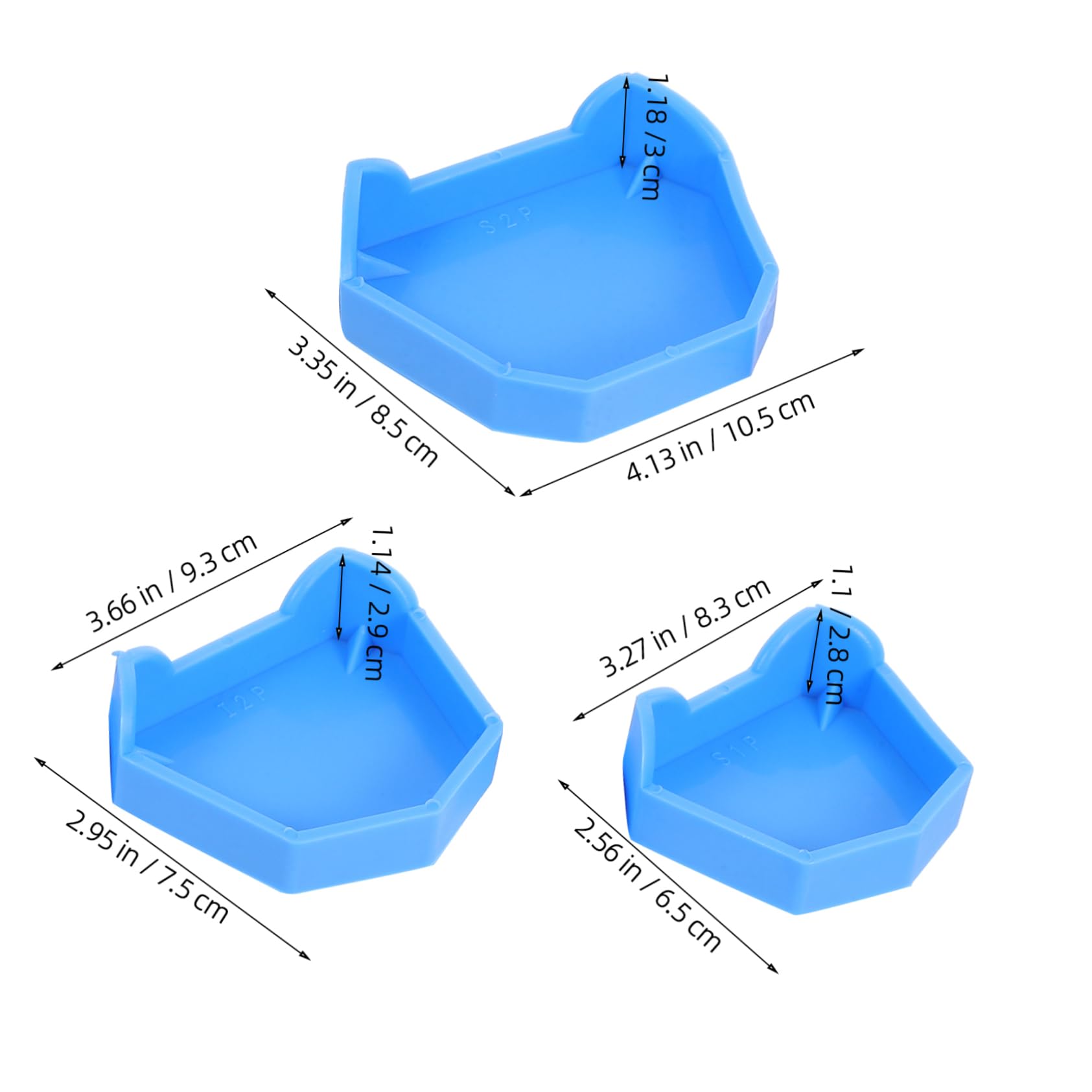 1 Set Base in Gesso Kit Per Modellare i Strumento Clinico Base Del in Silicone Portamodelli in Gesso Supporto Per Modello Plastica Blue