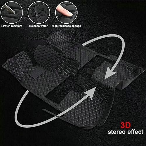 ODERO - Tapetes 3D para automóvil para 9999 de los sedanes SUV automóvil deportivo hombres y mujeres protección completa almohadillas de cobertura