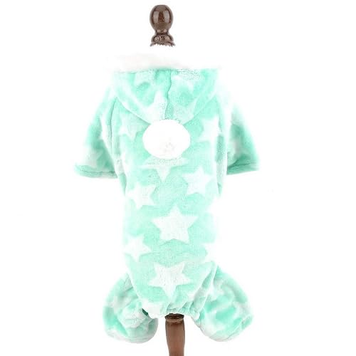 smalllee_lucky_store Pijama de Forro Polar Suave para Mascotas para Perros pequeños Gatos Estrellas suéter…