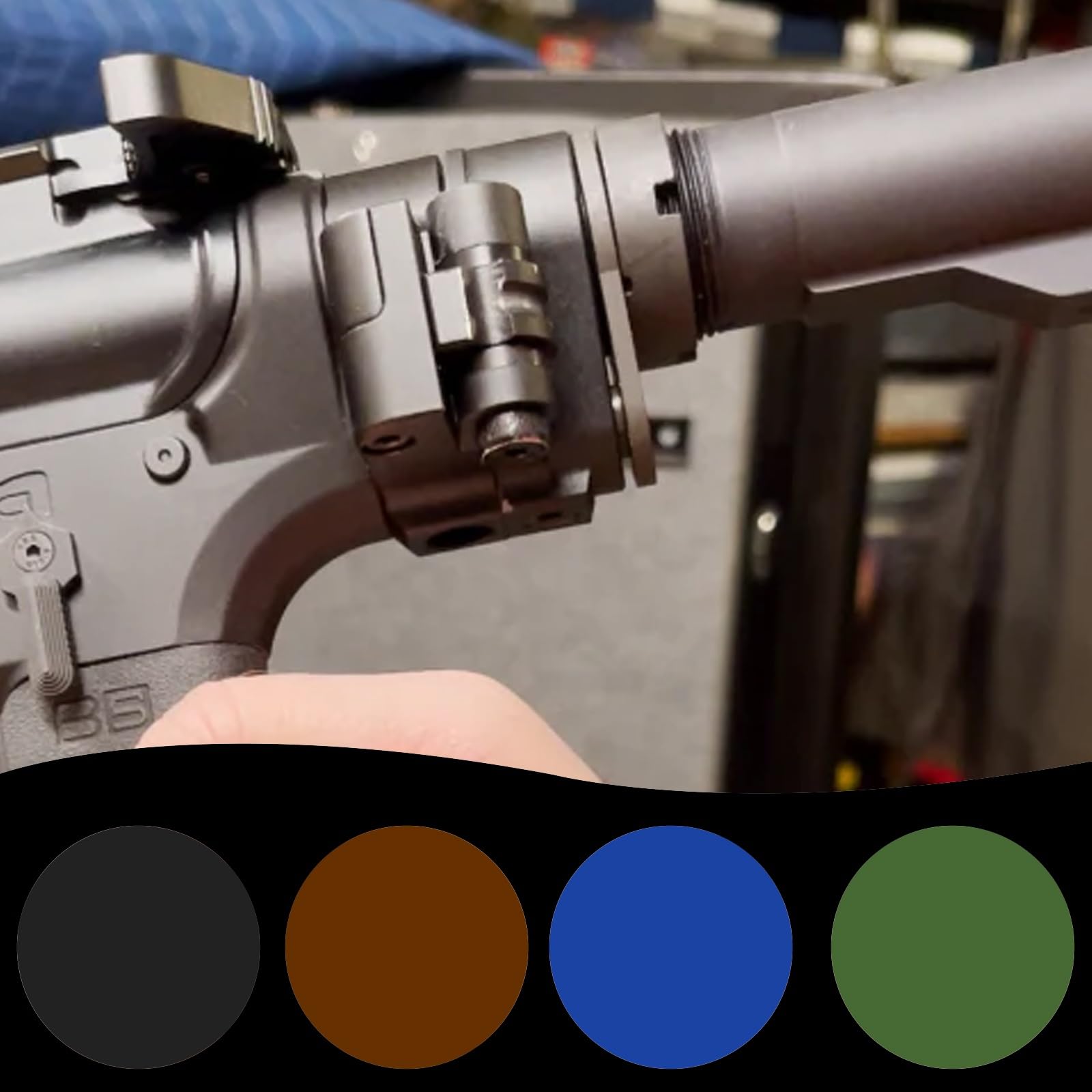 Kit de Adaptador de Culata Plegable para Fusiles Multi-Calibre, Diseño de Tercera Generación para Instalación Rápida en Plataformas .308 y 5.56, Incluye Mecanismo de Plegado y Herrajes