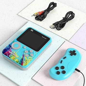 RFV1 G5 (with Remote) Handheld Game Console Retro Video Games, with Hundreds of Preloaded Classic Video Games Support 2 Players and TV Connection Game Player for Christmas Toys and Gifts for Kids - image, photos