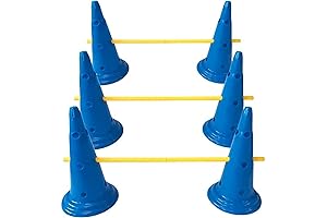 Cavaletti Poles for Dogs: Midlee Dog Cone & Pole Agility Set for...