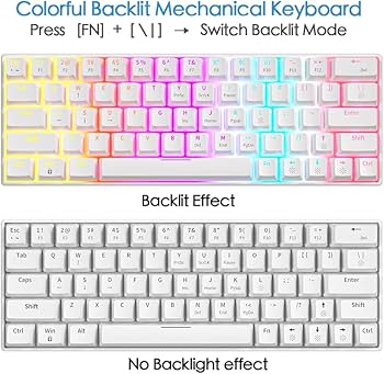 Amazon | abucow 機械式キーボード ワイヤード 60% スワップ可能な